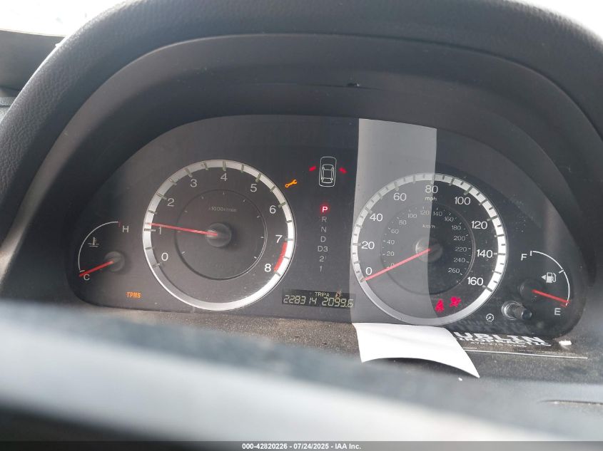 2009 Honda Accord 2.4 Ex-L VIN: 1HGCP26879A161326 Lot: 42820226