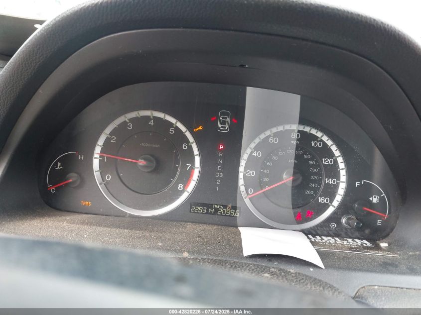 2009 Honda Accord 2.4 Ex-L VIN: 1HGCP26879A161326 Lot: 42820226