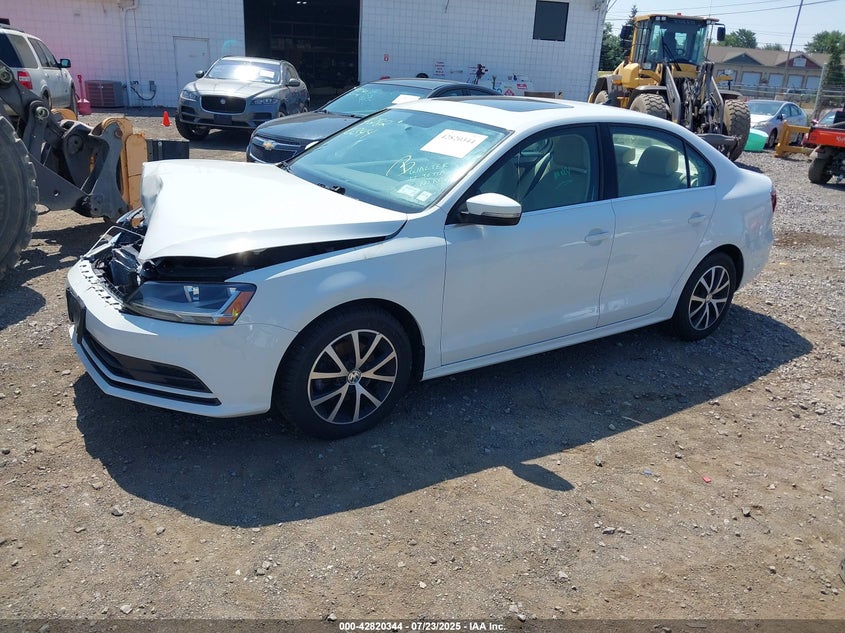2017 Volkswagen Jetta 1.4 1.4t Se White Lot 111042820344 Vin 3VWDB7AJ4HM412763