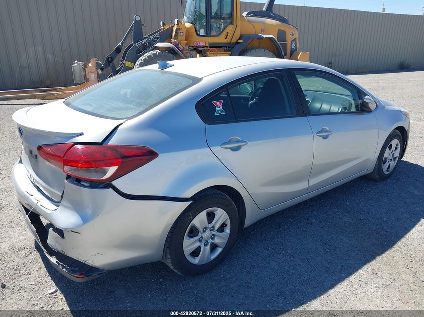 Vin: 3kpfk4a73he022584, lot: 43314061, kia forte lx 20174