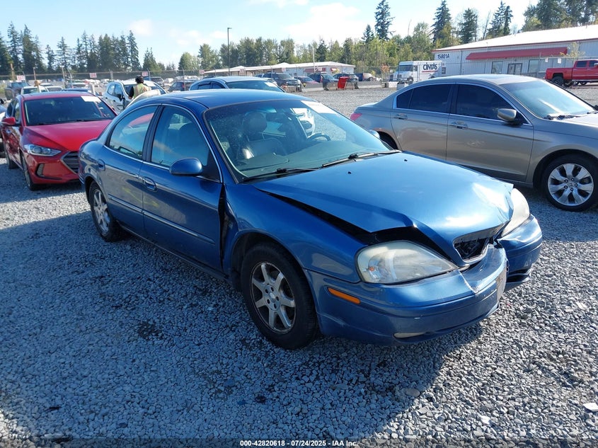 2002 Mercury Sable Ls Premium blue sedan gasoline 1MEFM55S92G631411 photo #1