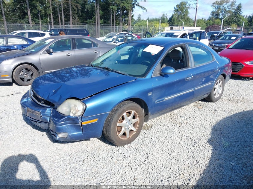 2002 Mercury Sable Ls Premium blue sedan gasoline 1MEFM55S92G631411 photo #3