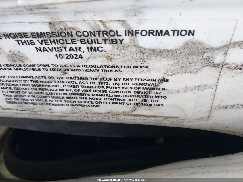2025 International Mv VIN: 1HTEUMML4SS279355 Lot: 42820818