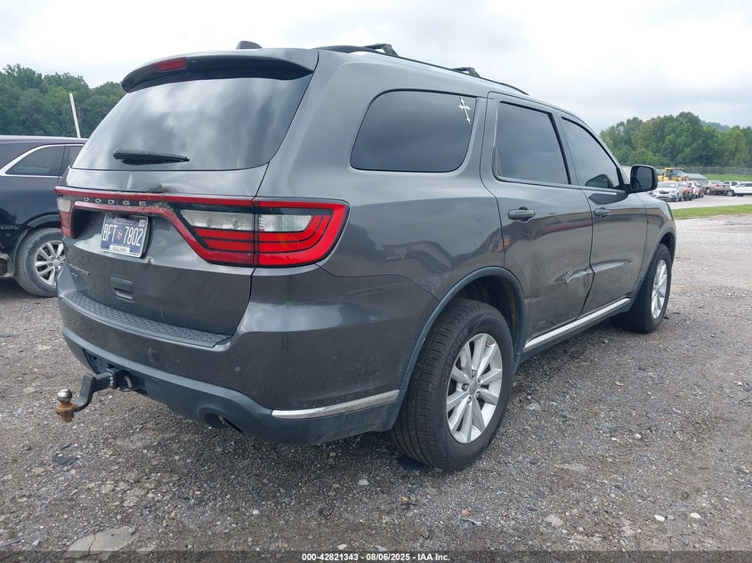 Vin: 1c4rdjag3ec446291, lot: 43314832, dodge durango sxt 20144