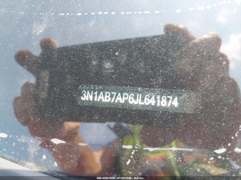 2018 Nissan Sentra Sv VIN: 3N1AB7AP6JL641874 Lot: 42821935