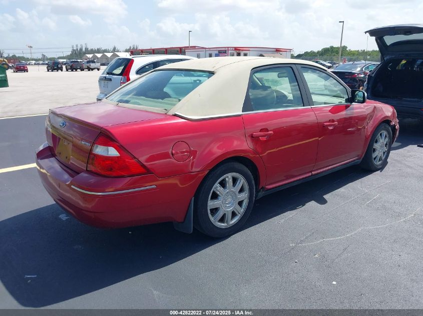 2007 Ford Five Hundred Limited VIN: 1FAHP25137G127313 Lot: 42822022