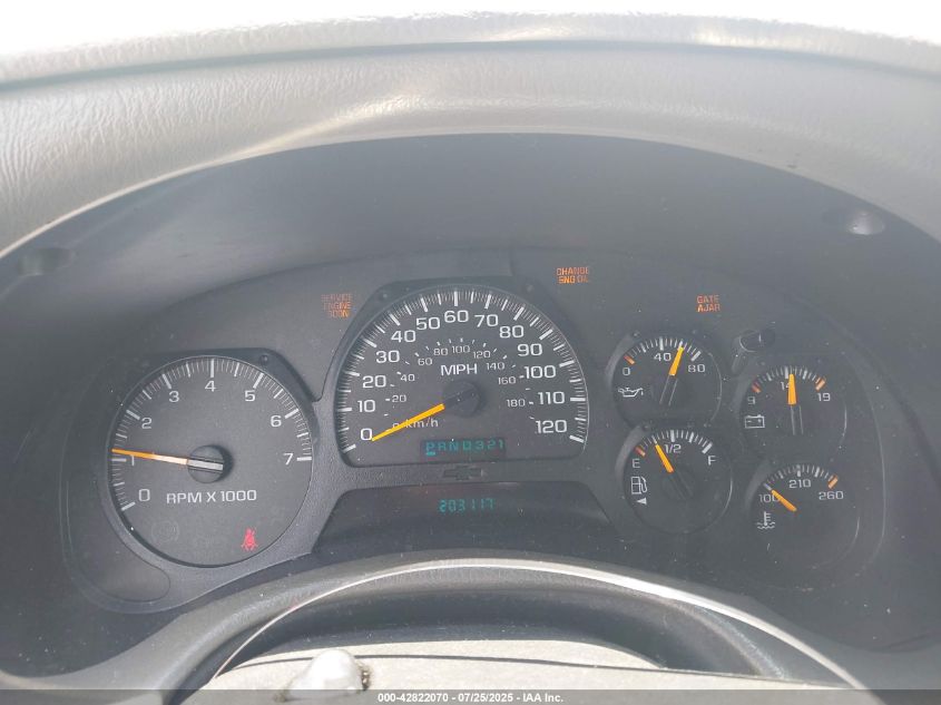 2003 Chevrolet Trailblazer Lt VIN: 1GNDT13S632337347 Lot: 42822070