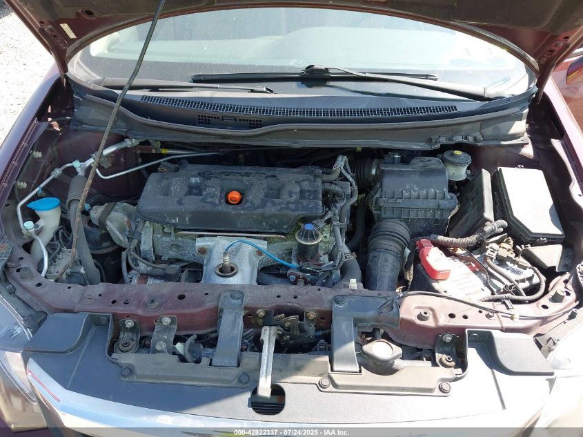 2012 Honda Civic Ex-L VIN: 2HGFB2F98CH592733 Lot: 42822337