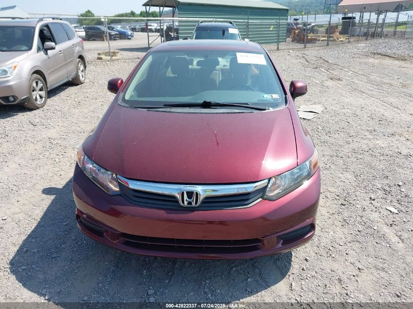 2012 Honda Civic Ex-L VIN: 2HGFB2F98CH592733 Lot: 42822337