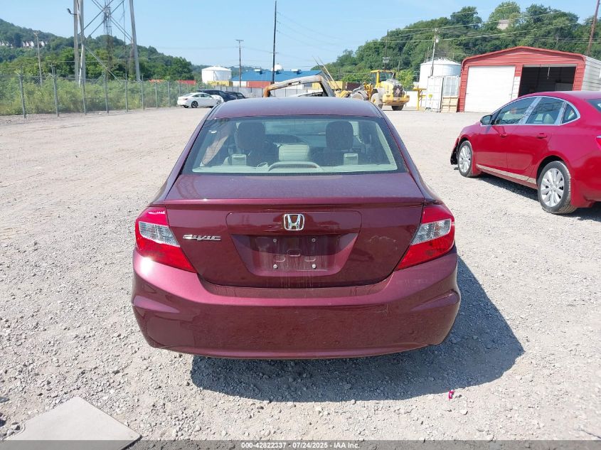 2012 Honda Civic Ex-L VIN: 2HGFB2F98CH592733 Lot: 42822337