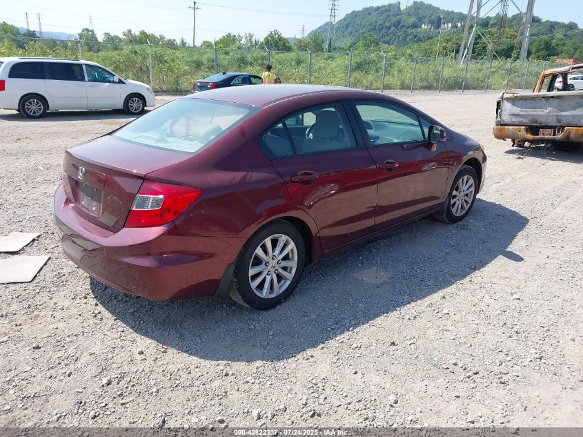 2012 Honda Civic Ex-L VIN: 2HGFB2F98CH592733 Lot: 42822337