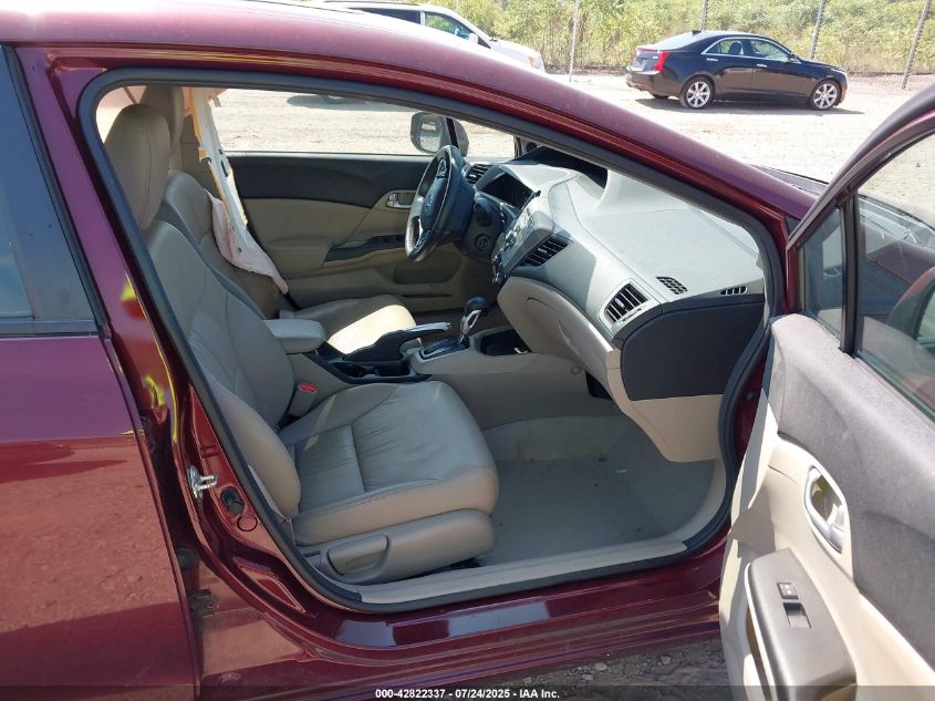 2012 Honda Civic Ex-L VIN: 2HGFB2F98CH592733 Lot: 42822337