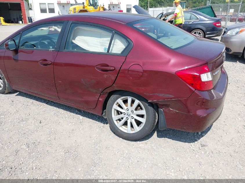 2012 Honda Civic Ex-L VIN: 2HGFB2F98CH592733 Lot: 42822337