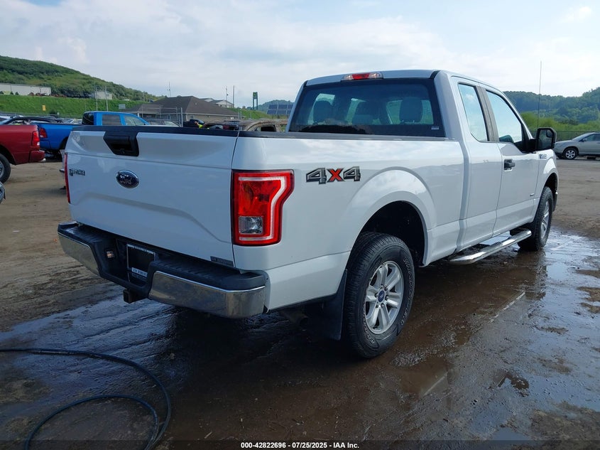2017 Ford F-150 2.7 XL White Lot 111042822696 Vin 1FTEX1EPXHFA73043