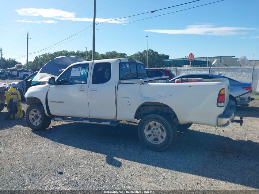 2000 Toyota Tundra VIN: AL00AN00700018152 Lot: 42822743