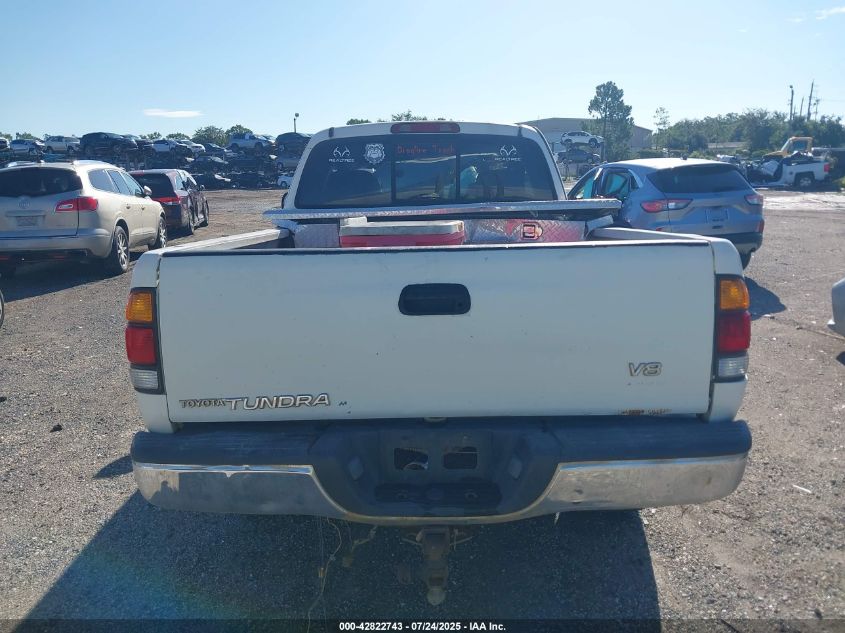 2000 Toyota Tundra VIN: AL00AN00700018152 Lot: 42822743