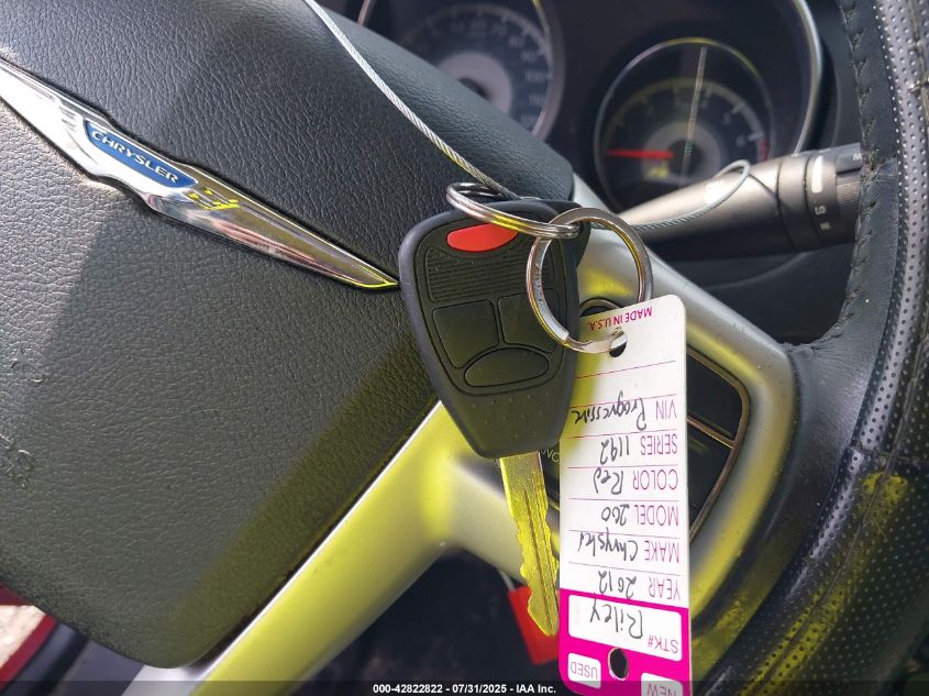 2012 Chrysler 200 Limited VIN: 1C3CCBCG5CN308639 Lot: 42822822