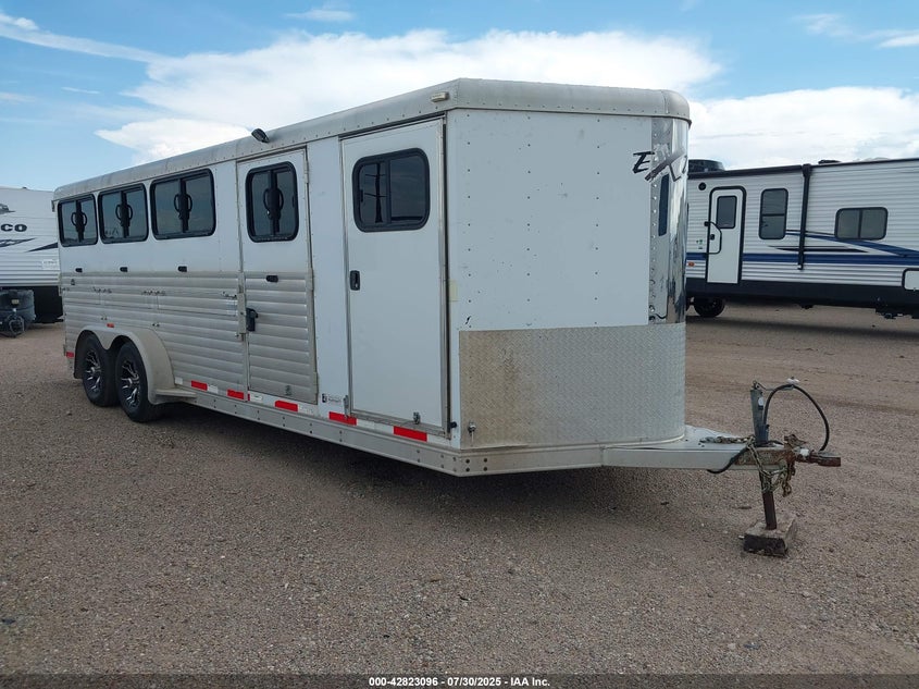 2013 EXXISS ALUMINUM TRAILERS LIVESTOCK TRAILER 15' BUMPER PULL