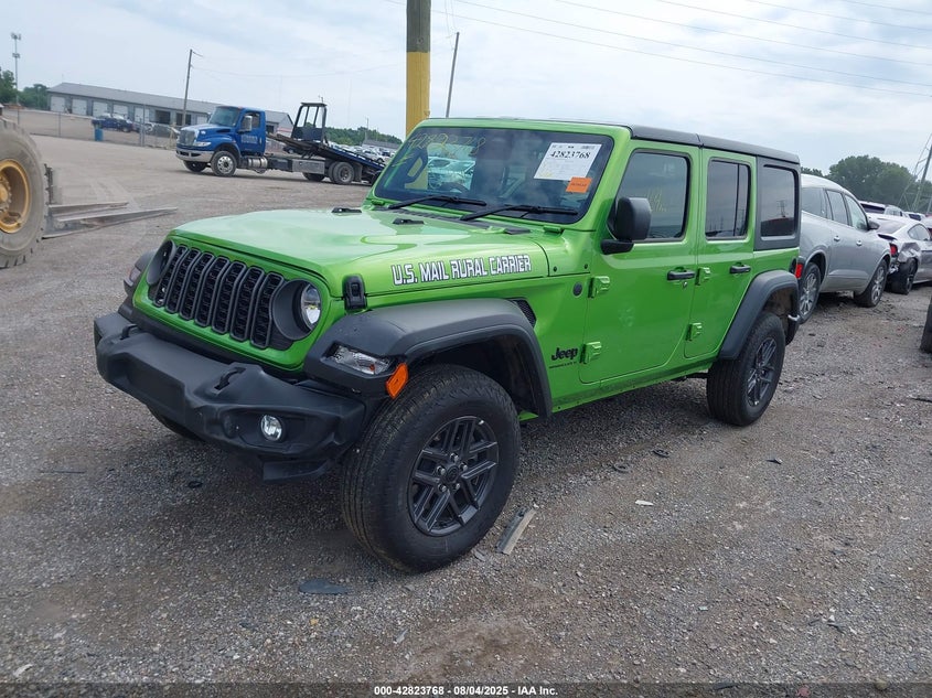 Vin: 1c4pjxkn1sw609143, lot: 43317295, jeep wrangler 4-door sport rhd 4x4 20252