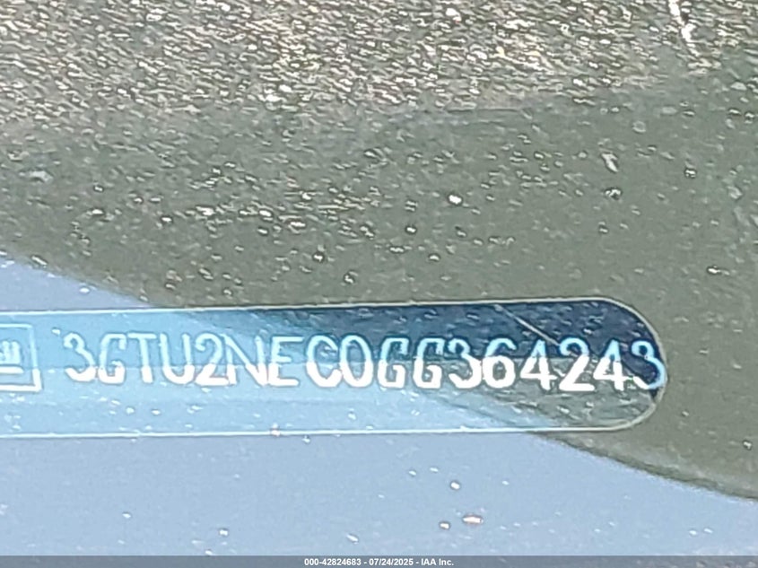 2016 GMC SIERRA 1500 SLT - 3GTU2NEC0GG364243