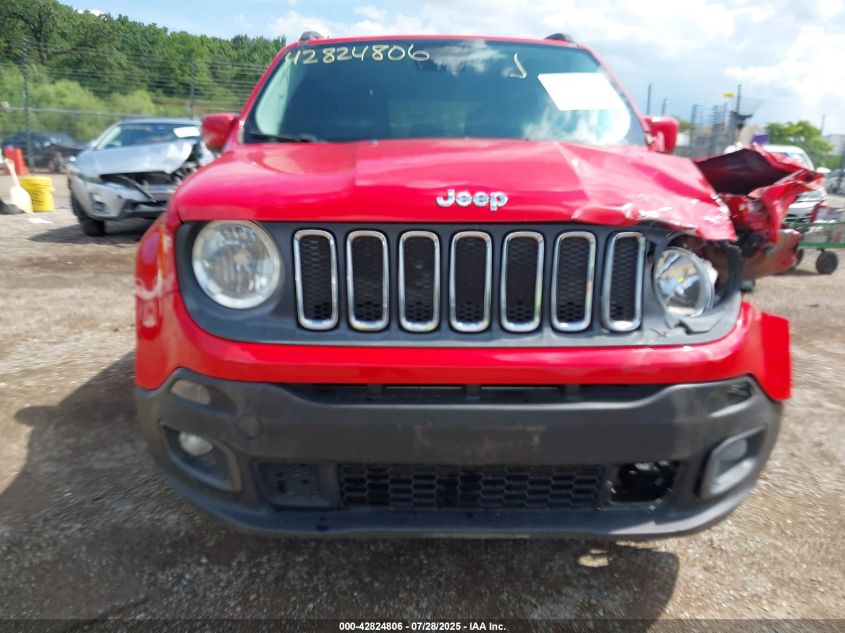 2015 Jeep Renegade Latitude VIN: ZACCJABTXFPB24514 Lot: 42824806