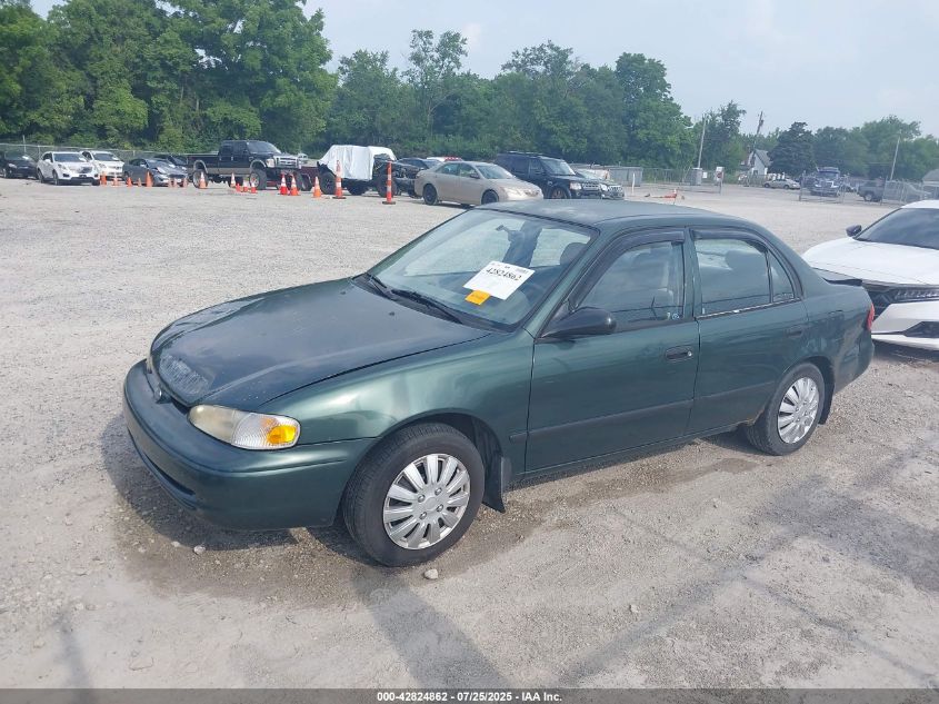 2002 Chevrolet Prizm Lsi VIN: 1Y1SK52812V412988 Lot: 42824862