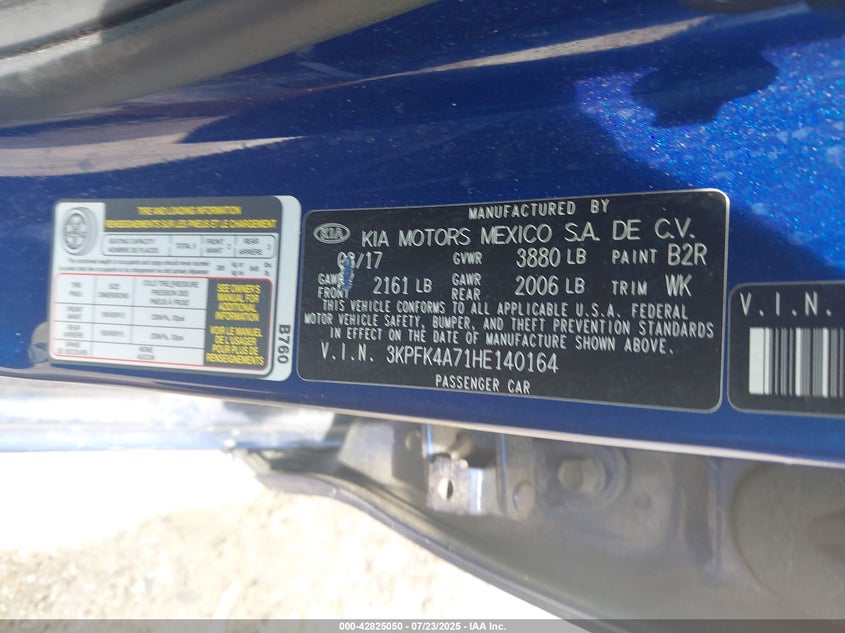 2017 KIA FORTE LX - 3KPFK4A71HE140164