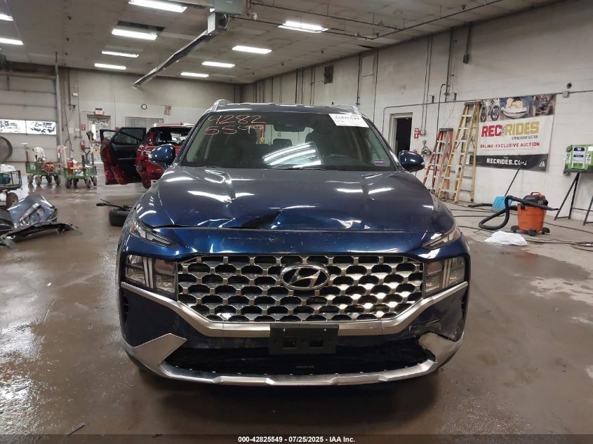 2022 Hyundai Santa Fe Sel VIN: 5NMS6DAJ2NH391827 Lot: 42825549
