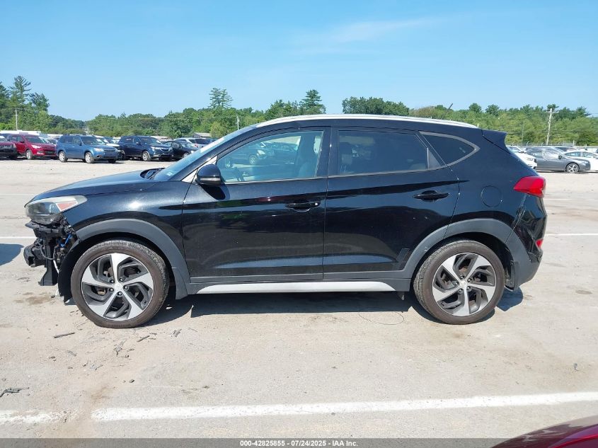 2017 Hyundai Tucson Limited VIN: KM8J3CA23HU39160 Lot: 42825855