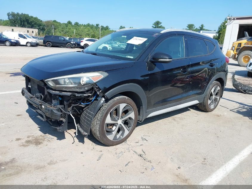 2017 Hyundai Tucson Limited VIN: KM8J3CA23HU39160 Lot: 42825855