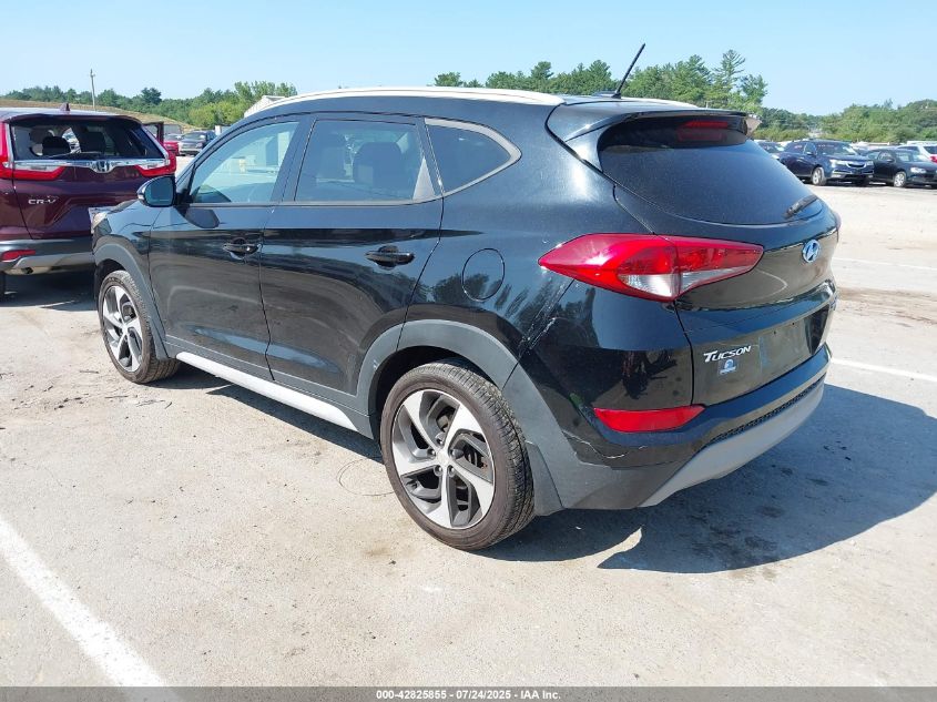 2017 Hyundai Tucson Limited VIN: KM8J3CA23HU39160 Lot: 42825855