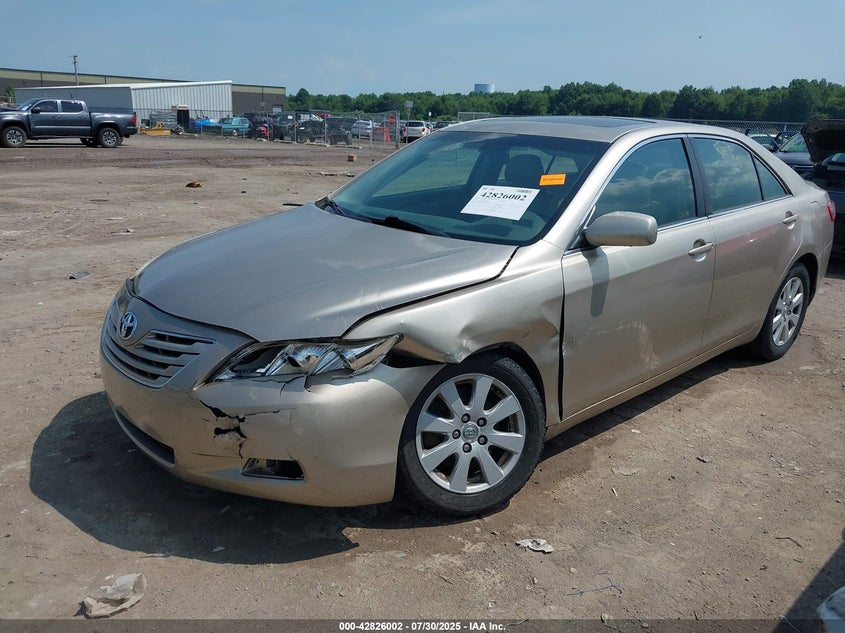 2007 Toyota Camry Xle beige sedan gasoline JTNBE46K873043757 photo #3