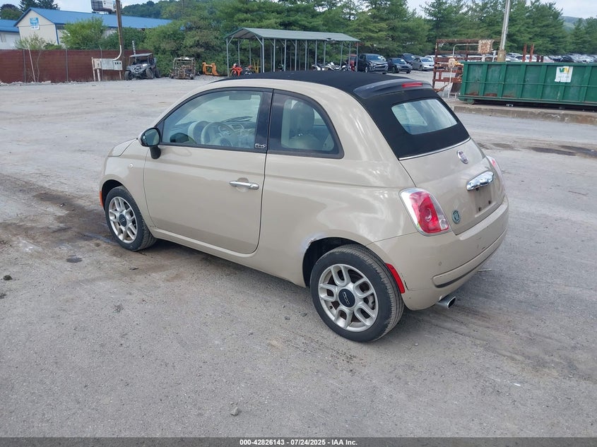 2012 Fiat 500C Pop VIN: 3C3CFFDR7CT381669 Lot: 42826143