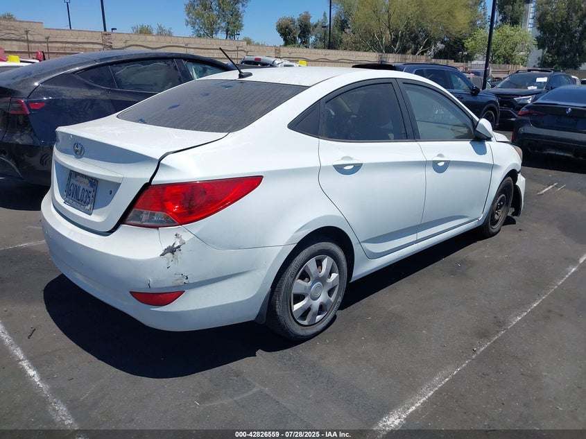 2012 Hyundai Accent Gls VIN: KMHCT4AE4CU217498 Lot: 42826559