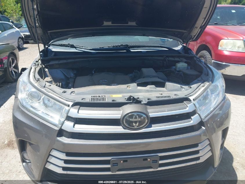 2018 Toyota Highlander Xle VIN: 5TDKZRFH9JS538291 Lot: 42826681