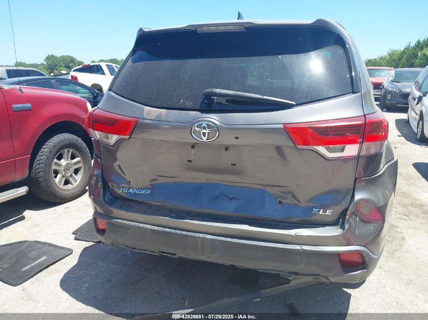 2018 Toyota Highlander Xle VIN: 5TDKZRFH9JS538291 Lot: 42826681