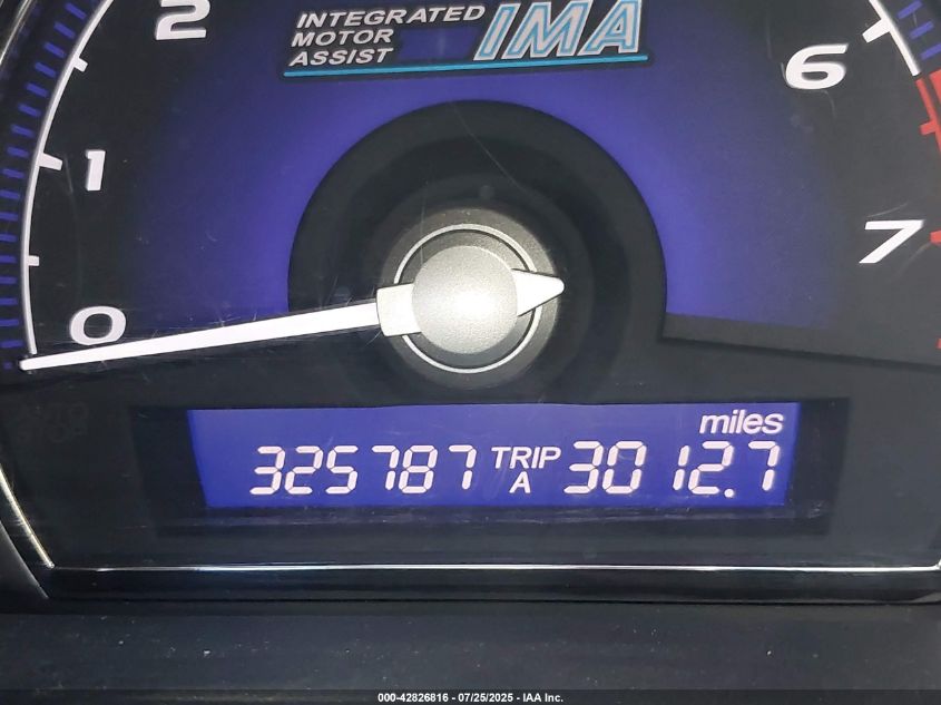 2008 Honda Civic Hybrid VIN: JHMFA36248S007632 Lot: 42826816