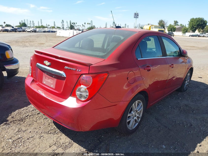 Vin: 1g1jc5sh2f4162430, lot: 43320687, chevrolet sonic lt auto 20154