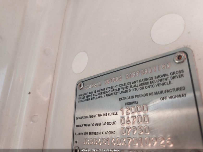 2007 Isuzu W4S042 Npr Hd Dsl Reg VIN: JALC4B16X77003276 Lot: 42827682