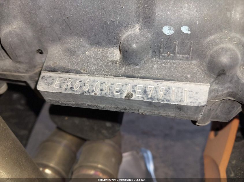 2025 Kawasaki Ex650 P VIN: ML5EXEP18SDAE7911 Lot: 42827720