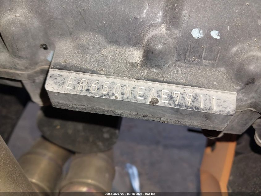 2025 Kawasaki Ex650 P VIN: ML5EXEP18SDAE7911 Lot: 42827720