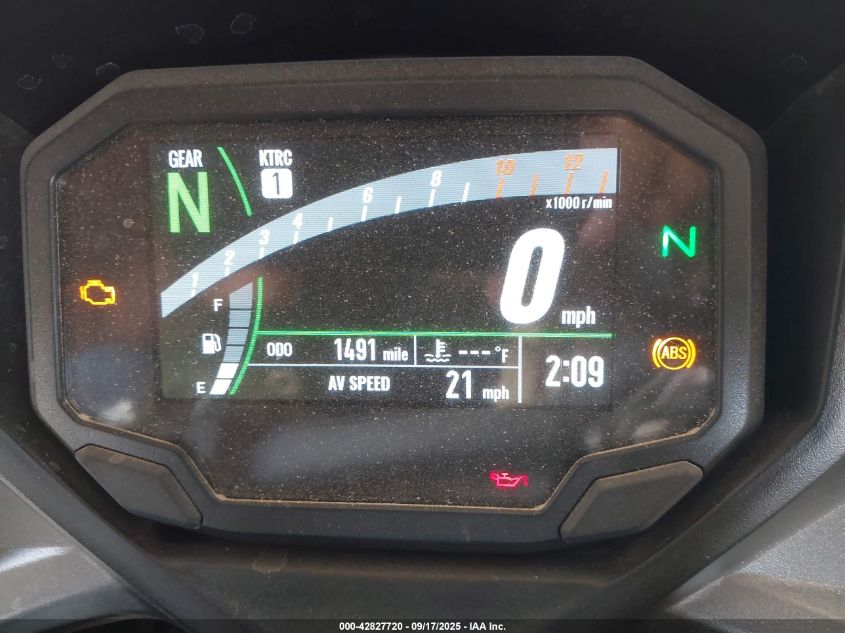 2025 Kawasaki Ex650 P VIN: ML5EXEP18SDAE7911 Lot: 42827720