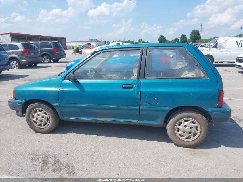1993 Ford Festiva Gl VIN: KNJPT06H5P6137202 Lot: 42828062