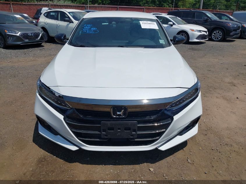 2021 Honda Accord Sport VIN: 1HGCV1F39MA018696 Lot: 42828066