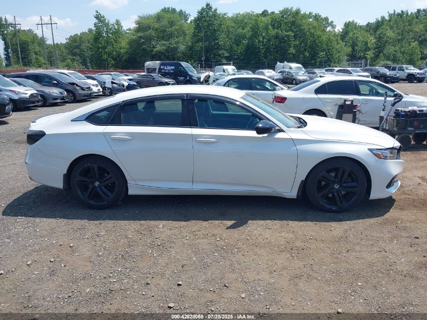 2021 Honda Accord Sport VIN: 1HGCV1F39MA018696 Lot: 42828066