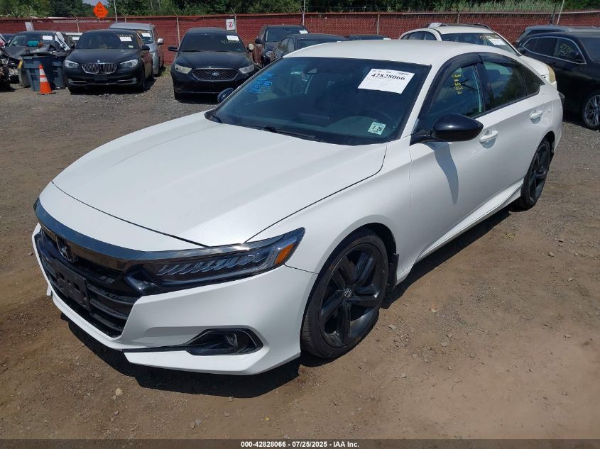 2021 Honda Accord Sport VIN: 1HGCV1F39MA018696 Lot: 42828066
