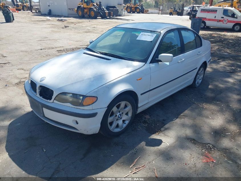 2002 BMW 325I white sedan gasoline WBAET37452NG70513 photo #3