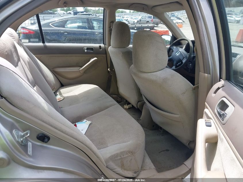 2002 Honda Civic Lx VIN: 2HGES16502H549187 Lot: 42829087