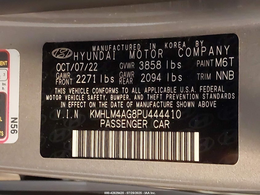 2023 HYUNDAI ELANTRA SEL KMHLM4AG8PU444410