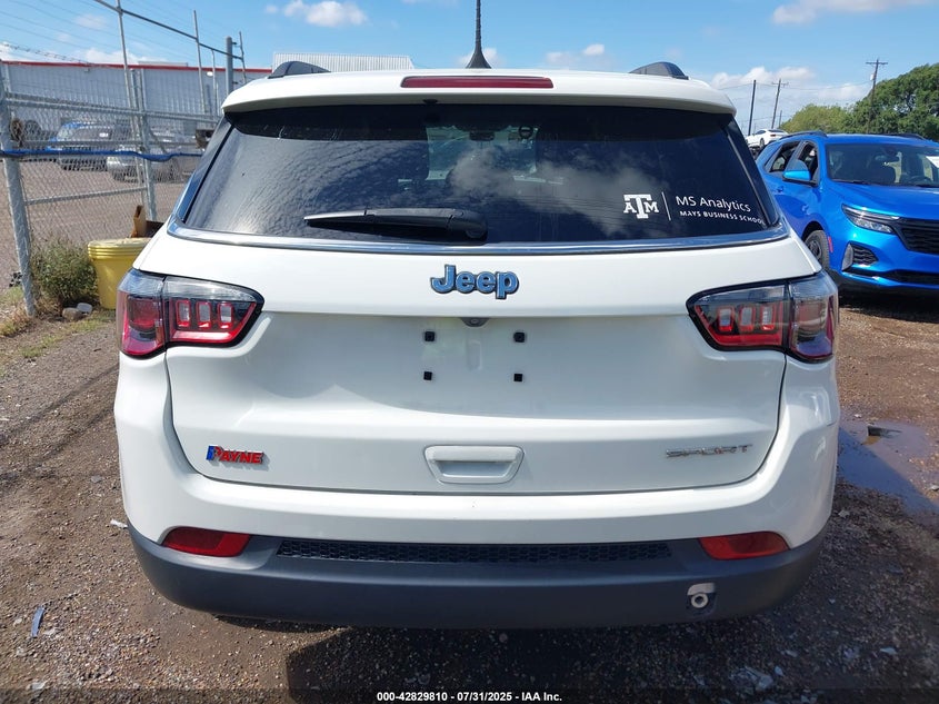 2021 Jeep Compass Sport Fwd VIN: 3C4NJCAB6MT560439 Lot: 42829810